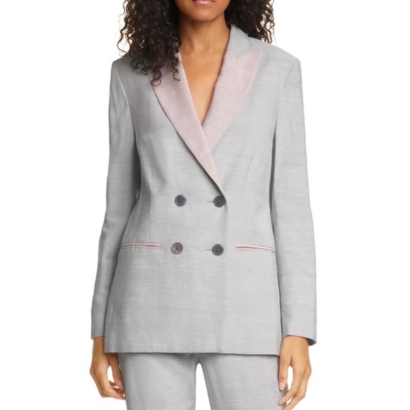 Rebecca Taylor Jackets & Blazers - NEW REBECCA TAYLOR GREY DOUBLE BREASTED BLAZER